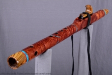 Redwood Burl Native American Flute, Minor, High Eb-5, #K21H (6)